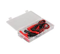 Pwshymi Kit Puntali per Multimetro Ottone Durevole PVC Lettura Accurata per Test Elettronici 2 Pezzi Clip Ganci Sonde Fili Rosso