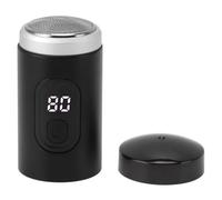 Pwshymi Mini Regolabarba Elettrico Portatile, Lavabile Impermeabile IP7X, Tagliabarba Digitale 65000 Giri/min, Regolabarba Piccolo, Dimensioni Compatte, Ricaricabile Tramite USB