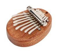 Pwshymi Mini Strumento Portatile a 8 Tasti per Pianoforte a Pollice, Bella Decorazione a Forma di Cuore per Bambini, Materiale Acrilico, 7 X 5 X 2,8 Cm (tronco ovale)