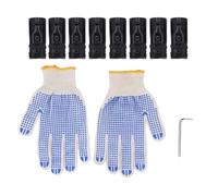 Pwshymi Morsetto per Tubi a Forma di T da 28 Mm, 8 Set con Bulloni e Dadi per Recinzione a Catena, Corrimano, Mensola, Rivestimento Elettroforetico, Saldatura, Acciaio Laminato a