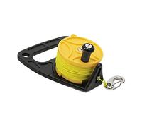 Pwshymi Mulinello da Pesca per Immersioni Filo di Nylon Durevole Mulinello per Immersioni Subacquee con Tappo per il Pollice per lo Snorkeling Sport Acquatici Filo Giallo da 46 M (ruota gialla)