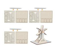 Pwshymi Ornamento di Ruota Idraulica in Legno, Modello di Puzzle di Assemblaggio Fai-da-te, Kit di Scienze Educative per Bambini Ornamento per L'apprendimento della Fisica Attività di