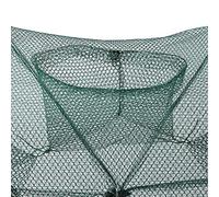 Pwshymi Pentola da Pesca Rete da Pesca Automatica 6/12 Fori Gabbia per gamberetti Pieghevole Trappola per Pesci Granchio Cast(6 Fori)