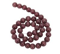 Pwshymi Perline in Pietra Naturale, Gioielli Fai da Te Rotondi da 10 Mm | Versatile per bracciali, collane, finitura liscia, ideale per il fai da te