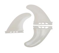 Pwshymi Pinne per Tavola da Surf Set di 3 Robuste Pinne in PVC per Longboard e Shortboard da Surf Versatili (Bianco)