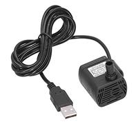 Pwshymi Pompa dell'acqua USB con Portata di 200 L/h | Basso rumore, design leggero, materiale ABS, irrigazione esterna, filtrazione dell\'acquario