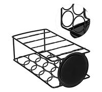Pwshymi Portacapsule da caffè Girevole a 360 Gradi Elegante Organizer per la di Casa e Ufficio Contenitore in Metallo Resistente per Capsule da 30 Pezzi