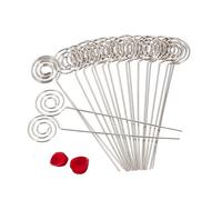 Pwshymi Portamemo Rotondi in Metallo Resistente, Cravatte Fai-da-te, Fermagli per Appunti in Carta Fotografica, Set da 50, per Scrivania di Casa e Ufficio (Forma rotonda)