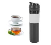 Pwshymi Pressa per caffè da Viaggio, Caffettiera French Press Portatile da 300 Ml con Design a Prova di Perdite con Contenitore Segreto per i Pendolari