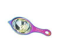 Pwshymi Separatore di Uova in Acciaio Inossidabile Pratico Gadget da Separazione Rapida di Tuorlo e Bianco per la Cottura in Materiale 304 1 unità (Colorato)