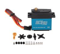 Pwshymi Servomotore RC Digitale 20KG Impermeabile per Aerei per Auto RC 1/10 1/12 Confezione da 4 e Controllo di Precisione
