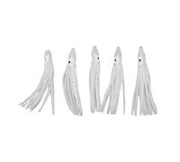 Pwshymi Set Ami Pesca Seppia Luminosi, 5 Pz | Acciaio inossidabile resistente, design efficace dell\'esca, luminoso per la pesca notturna