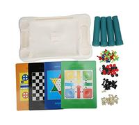 Pwshymi Set da Gioco da Tavolo 8 in 1 per Bambini con Tavolo Portatile da Dama per Scacchi per Serate di Gioco in Famiglia Dai 3 Anni in su
