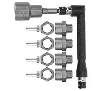 Pwshymi Set di Adattatori Esagonali da 12 Mm a 17 Mm per Auto RC (Argento) | Realizzato in resistente lega di alluminio, alta precisione, adatto per auto RC 1/10, 1/8, facile installazione