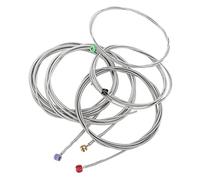 Pwshymi Set di Corde per Basso per Strumenti a 5 Corde | Materiale metallico, facile da suonare, qualità del suono vibrante, estremità a sfera colorate