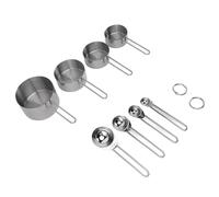 Pwshymi Set di Misurini in Acciaio Inossidabile da 8 Pezzi con Elevata Precisione per Cucinare e Cuocere Al Forno Utensili da Multifunzionali