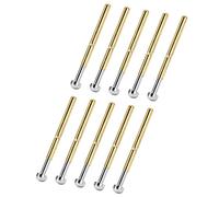 Pwshymi Set di Strumenti per Test a Molla Pogo Pin, 100 Sonde in Ottone Durevoli per Test PCB e Manutenzione delle Apparecchiature, Diametro 2,36 Mm/0,1 Pollici