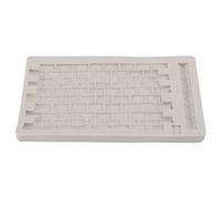 Pwshymi Stampo in Silicone Morbido Riutilizzabile per Tappetini con Texture per Fondente per la Decorazione di Torte e Alimenti Fai-da-te 11,5 X 20 X 1,2 Cm
