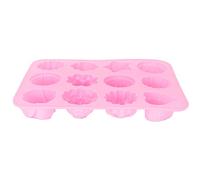 Pwshymi Stampo per Torta in Silicone a 12 Griglie, Stampo per Cioccolato Riutilizzabile Durevole per Dolci da Forno Fai da Te, Dimensioni 20,5x15,5 Cm, Ideale per L'uso in