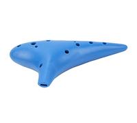Pwshymi Strumento a Fiato Portatile Ocarina a 12 Fori con Suono Meraviglioso per Principianti e Professionisti, Plastica Blu, Dimensioni Compatte