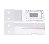 Pwshymi Strumento di Misurazione Standard per Monitor di Crepe in Acrilico per la Registrazione del Monitoraggio delle Crepe nel Calcestruzzo, Tavolo di Prova con Precisione Graduata, Leggero e