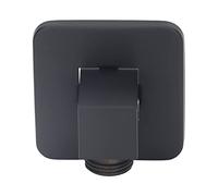Pwshymi Supporto per Soffione Doccia, Staffa di Montaggio a Parete Impermeabile Regolabile per Docce Rapide con Finitura in Nichel Spazzolato (nera)