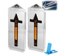 Pwzoax 2Pack Evotech Screen Protector for Samsung S24 S23 S22 S21 Plus Ultra, Invisible Artifact Screen Protector, Dust Free Without Bubbles HD Film (S23plus,Privacy)