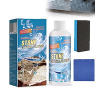 Pwzoax Stone Stain Remover, Stone Crystal Plating Agent, Marble Cleaner Stain Remover, Stone Stain Remover Cleaner (1Pack)