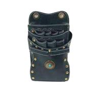 PXAMORTEL Borsa da parrucchiere 7 tasche Borsa for forbici for capelli in pelle PU Borsa for parrucchiere Borsa for barbiere Borsa da cintura Borsa for forbici for animali domestici Borsa da barbiere(
