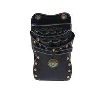 PXAMORTEL Borsa da parrucchiere 7 tasche Borsa for forbici for capelli in pelle PU Borsa for parrucchiere Borsa for barbiere Borsa da cintura Borsa for forbici for animali domestici Borsa da barbiere(