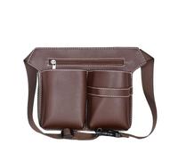PXAMORTEL Borsa da parrucchiere Borsa for forbici da barbiere Marsupio Borsa for attrezzi da parrucchiere Borsa da barbiere 2 colori(Brown)