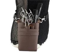 PXAMORTEL Borsa da parrucchiere Borsa for forbici for capelli Clip Custodia for pettine Parrucchiere Barbiere Forbici for capelli Fondina Borsa Portautensili Salone Marsupio Cintura Borsa in pelle PU