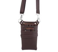 PXAMORTEL Borsa da parrucchiere in pelle PU con cintura regolabile for riporre strumenti da parrucchiere, forbici, clip, fondina, pettini, borsa da barbiere ad alta capacità