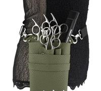 PXAMORTEL Borsa da parrucchiere in pelle PU, custodia regolabile, cintura for riporre strumenti da parrucchiere, forbici, clip, fondina, pettini, borsa da barbiere ad alta capacità(1)
