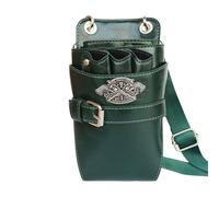 PXAMORTEL Borsa for parrucchiere Borsa for attrezzi da parrucchiere Borsa for forbici facile da trasportare for parrucchieri Borsa da barbiere portatile(Blackish Green)