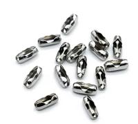 PXAMORTEL Catena con Sfere Metalliche, Assortimento di Catene di Perline in Acciaio Inossidabile con connettori, multimisura for Gioielli Fai da Te(Clasp 4mm 50pcs)