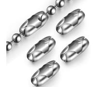 PXAMORTEL Chiusure per Catene a Palline, 20 Pezzi di Ricambio for Clip di Collegamento for Cordino a Catena a Sfere for Tende a Rullo Romane Verticali 1,7x0,7 cm