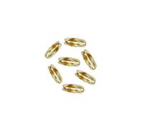 PXAMORTEL Chiusure per Catene a Palline, Connettori a Catena a Sfere 1,5-3,2 mm Multicolore 100 Pezzi for Gioielli Fai da Te(Gold,2.0mm)