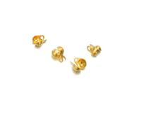 PXAMORTEL Chiusure per Catene a Palline, Connettori for Catene a Sfere in Acciaio Inossidabile, 100 Pezzi, Color Oro, Adatti for Catene a Sfere da 1,5-3,2 mm(Gold,Fit 2.4mm Ball Chain)
