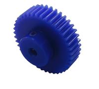 PXAMORTEL Ingranaggi in plastica per Motori, 1 ingranaggio cilindrico in Nylon Blu da 1,25 Moduli, Foro da 6,35 mm, 11-19 Denti con Gradino(16 Teeth)