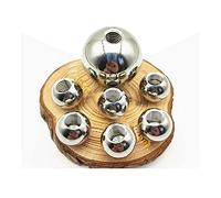 PXAMORTEL Manopole con dado a sfere filettato Confezione di dimensioni assortite con filettatura metrica, sfere in acciaio inossidabile, mezzo foro M2-M5, diametro esterno 5-15 mm(6mm x M2 (5pcs))