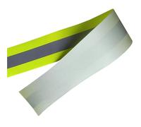 PXAMORTEL nastro riflettente per abbigliamento, Nastro riflettente in tessuto di cotone ignifugo multicolore, diverse misure(Yellow,5cmx50m)