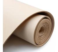 PXAMORTEL Pelle Vera Tessuto, Pelle di Vacchetta Genuina conciata al vegetale, Colore Giallo-Marrone, Varie Misure, Spessore 1,0-4,5 mm(Size 30x30cm,Thick 2.0mm)