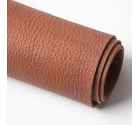 PXAMORTEL Pelle Vera Tessuto, Primo Strato di Pelle di Vacchetta Marrone 10x30 cm 1,8 mm