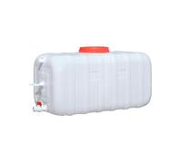 PXAMORTEL Serbatoio Quadrato per Acqua Potabile, Contenitore for Acqua Bianca for Uso Alimentare con Rubinetto Portatile da 45L, 75L, 100L e 200L(100L/26.41gal)