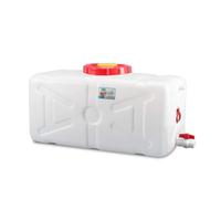 PXAMORTEL Serbatoio Quadrato per Acqua Potabile, Serbatoio di accumulo dell'Acqua for Esterni con Rubinetto 25-145L for Campeggio(80L)