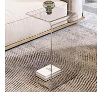 PXAMORTEL Tavolino in acrilico, tavolino da caffè, Tavolino da letto in acrilico multicolore, diverse misure, confezione da 1(Transparent,65cm/25.6in)