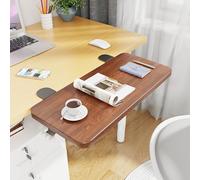 PXAMORTEL Vassoio estensore per scrivania, Bracciolo for Tastiera con Morsetto for scrivania, Multicolore, Diverse Misure(Walnut,L 50*W 25cm)