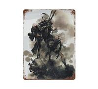 PXFJHGLKN NieR Automata Anime PosterWall Decor Art Metal Tin Poster Modern Bar Decorations40x30cm