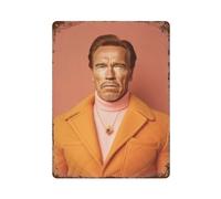 PXFJHGLKN Poster dell'attore Arnold Schwarzenegger Decorazione da parete Art Metal Tin Poster Modern Bar Decorations40x30cm